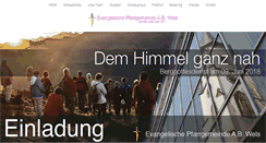 Desktop Screenshot of evang-wels.at